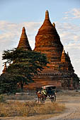 Bagan Myanmar. View of the various stupas close to Buledi. 